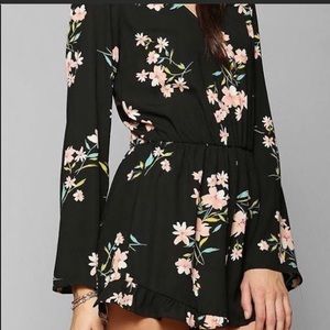 Urban Outfitters Black/Floral Romper